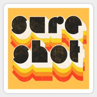 Sure Shot //// Old School Hip Hop Fan Sticker